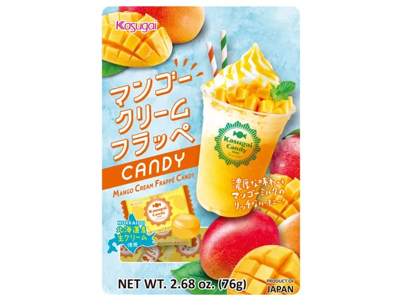 200yen KASUGAI Mango Cream Frappe Candy