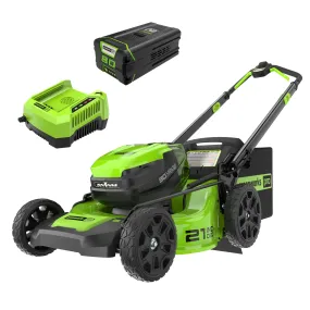 80V 21" Cordless Battery Push Lawn Mower w/ 4.0Ah Battery & Charger