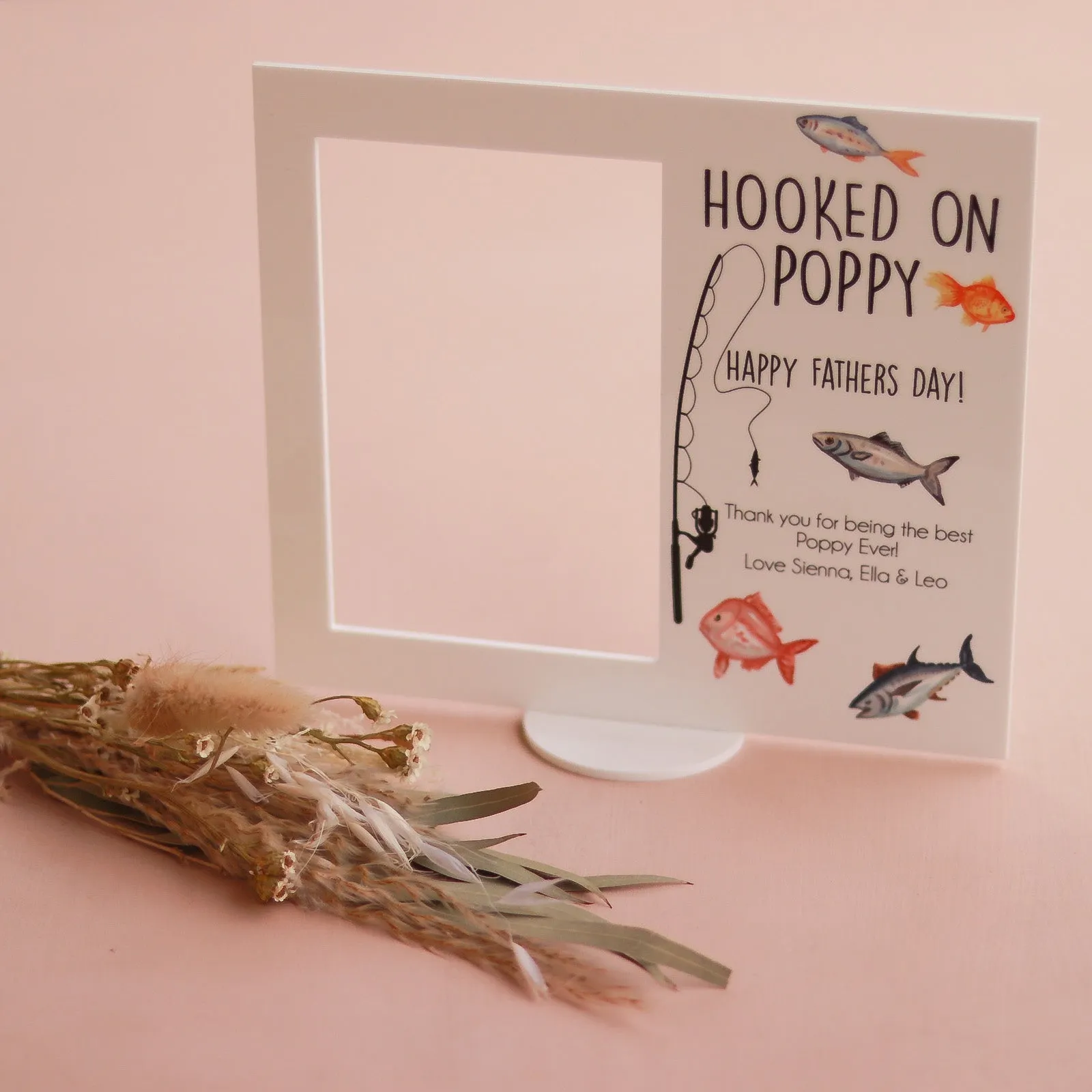 Acrylic Photo Frame - Hooked On