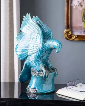 Adorable Eagle Figurine - Blue