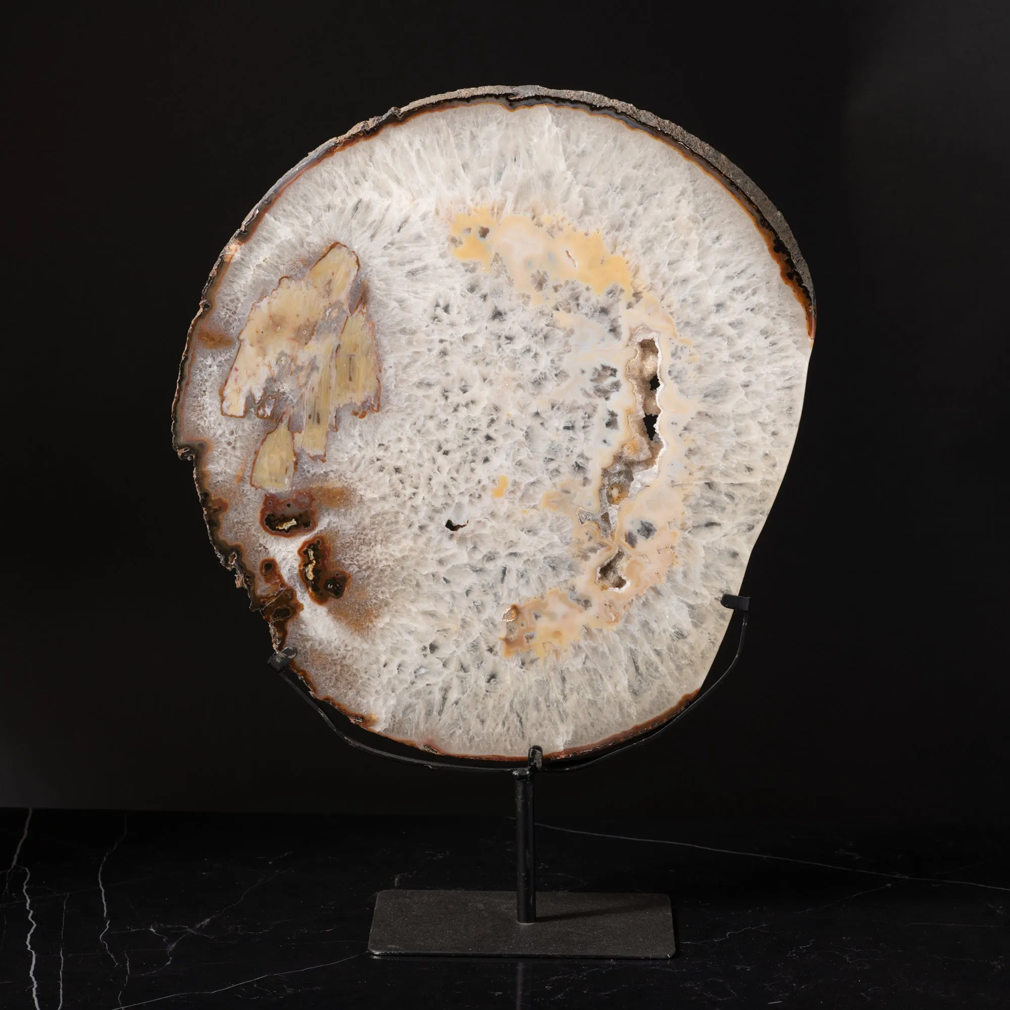 Agate Slice on Stand