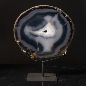 Agate Slice on Stand