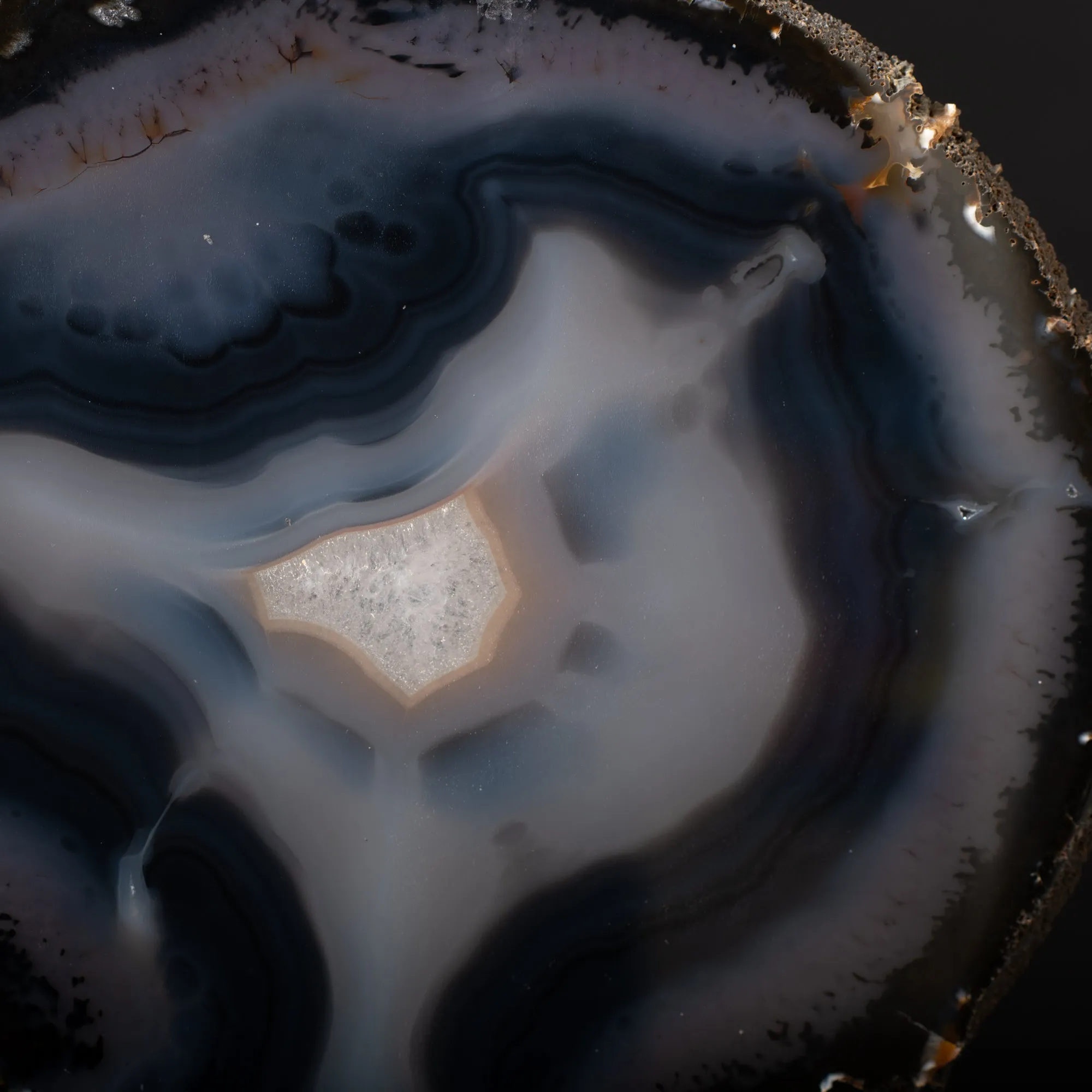 Agate Slice on Stand