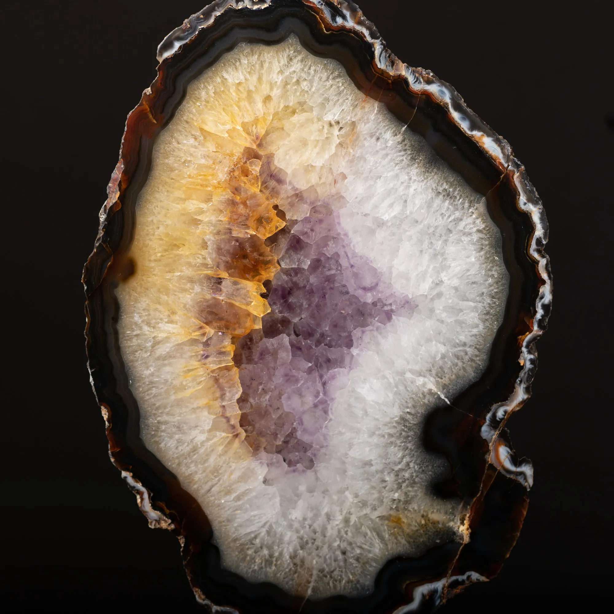 Agate Slice on Stand