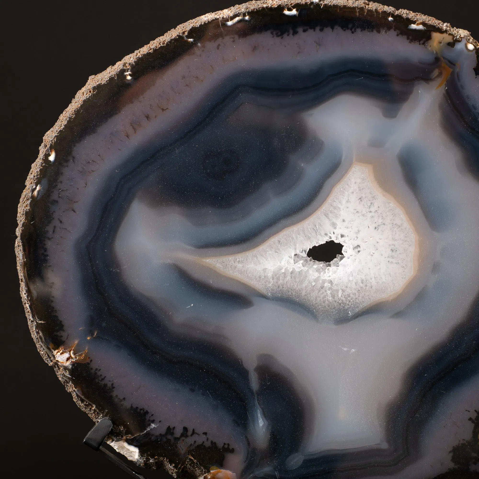 Agate Slice on Stand