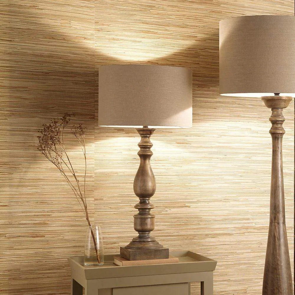 Alia Grey Wash Turned Mango Wood Table Lamp - Base Only