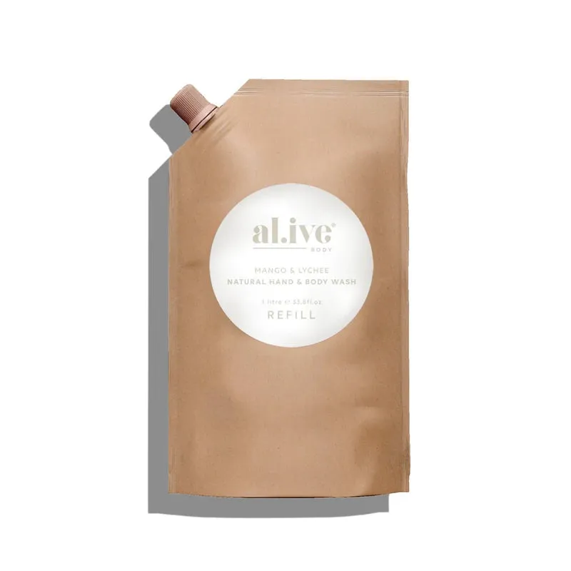 Al.ive Body Mango & Lychee Duo Wash Refill