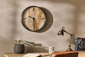 Alomi Mango Wood Clock