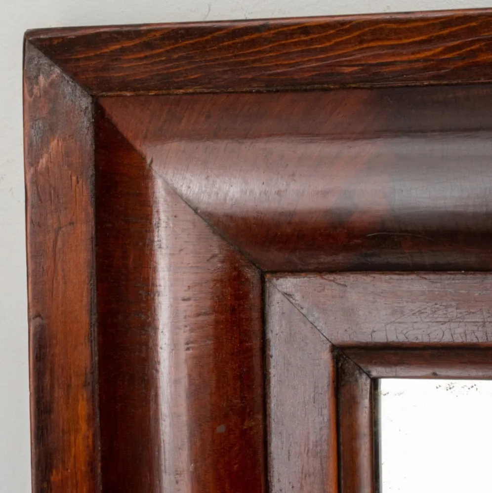 American Empire Mahogany Ogee Mirror