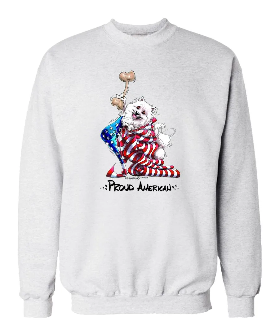 American Eskimo Dog - Proud American - Sweatshirt