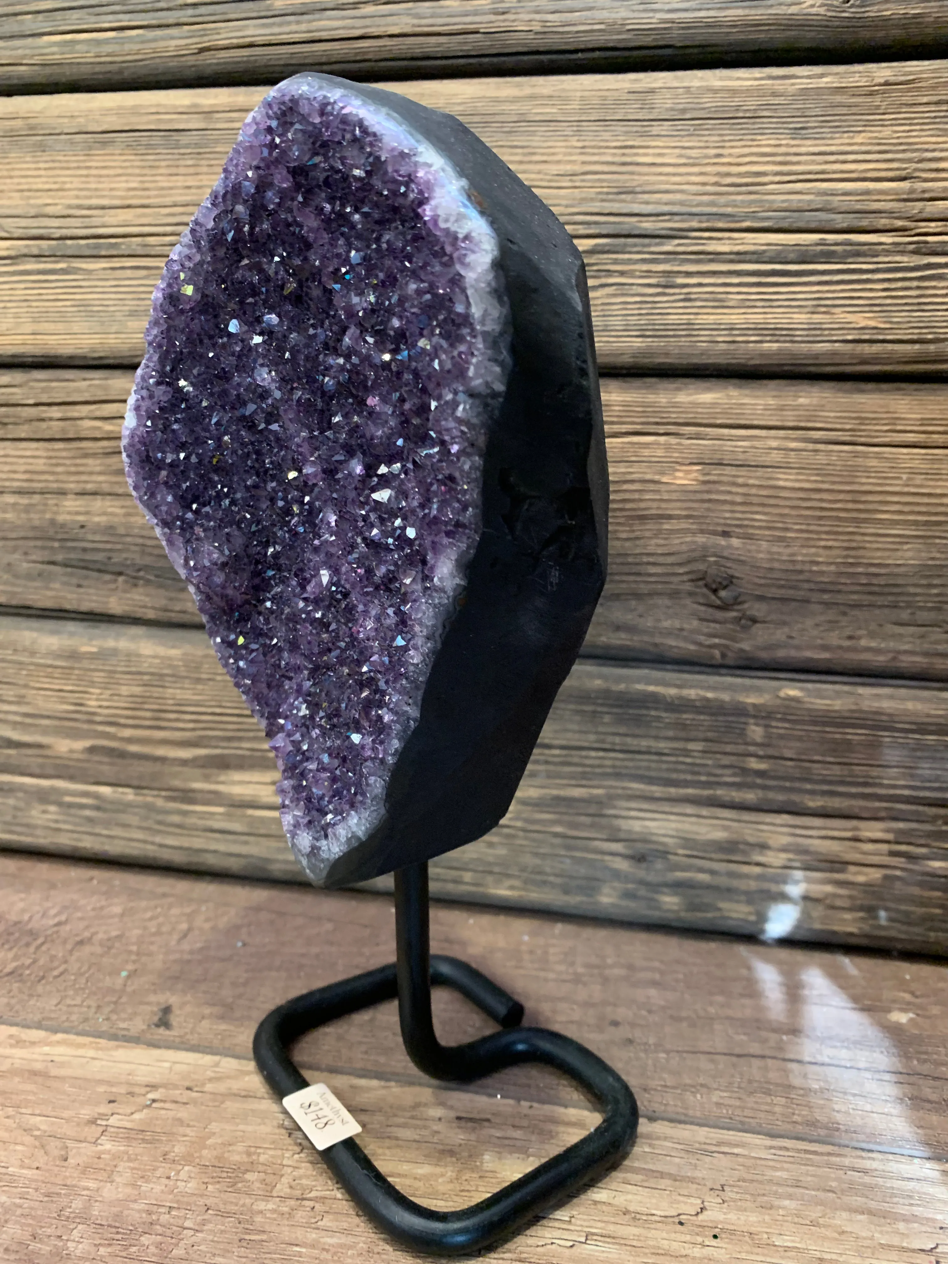 Amethyst on stand