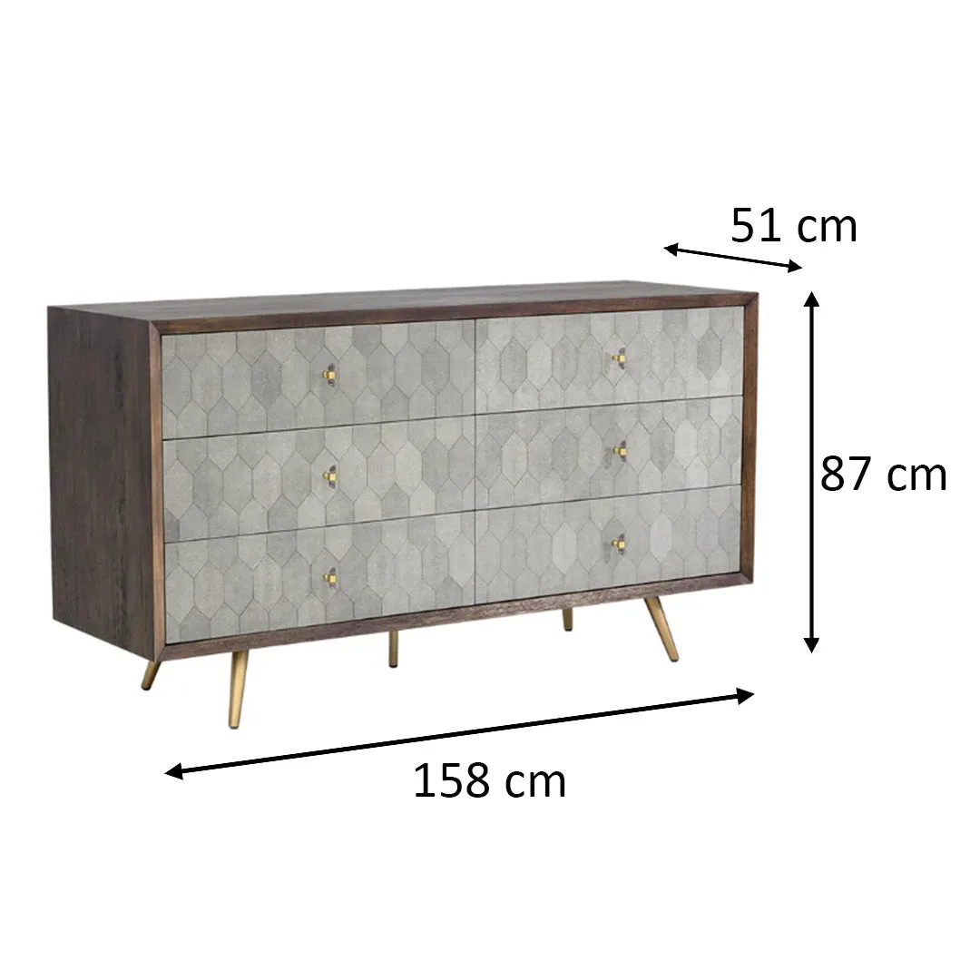 Aniston Dresser Dark Mango by Sunpan