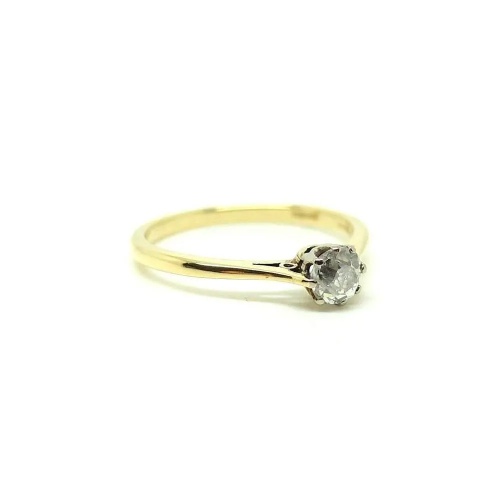 Antique Victorian Old Cut Diamond Ring