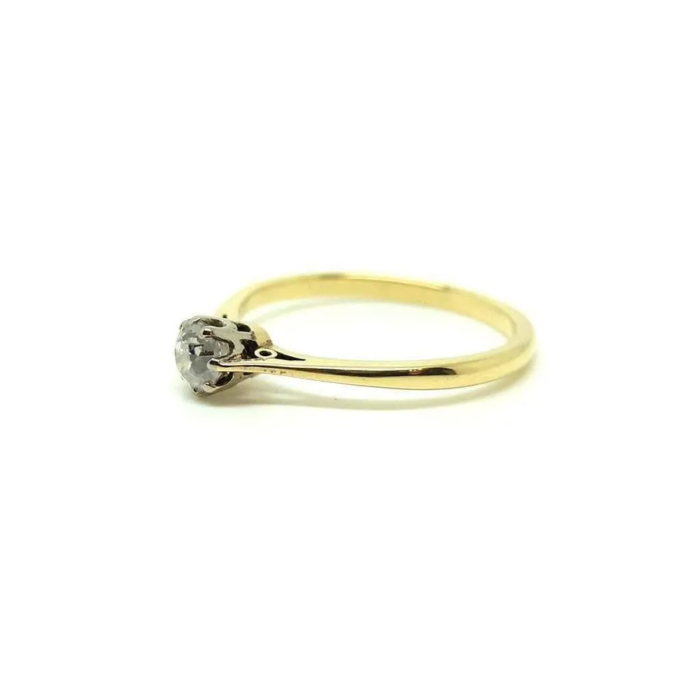 Antique Victorian Old Cut Diamond Ring