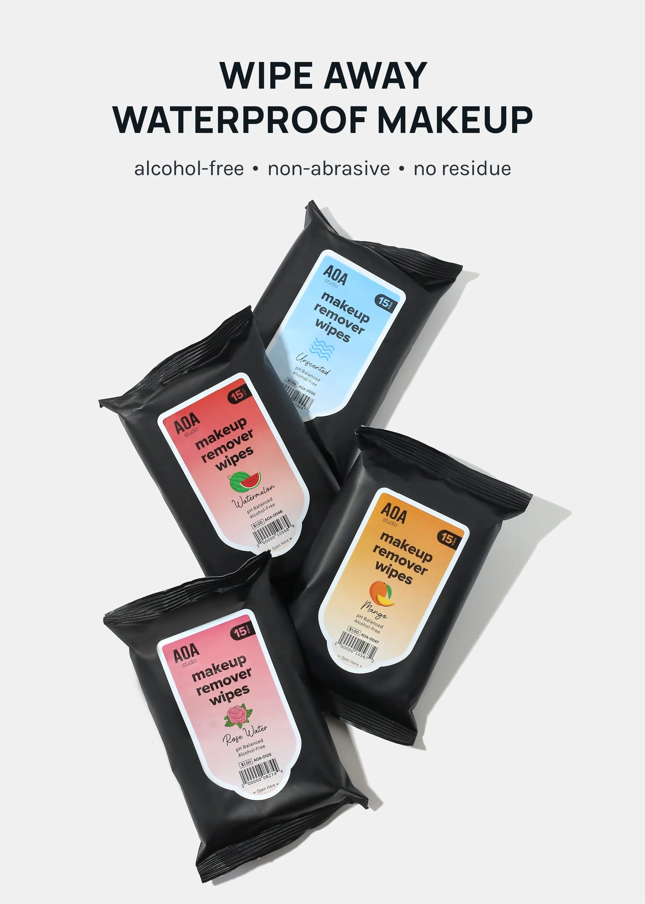 AOA Makeup Remover Wipes - Mango