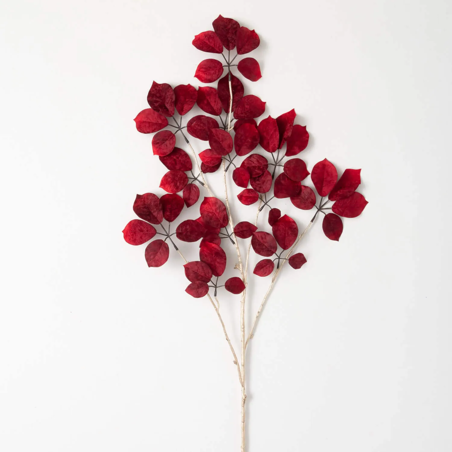 Artificial Red Schefflera Stem Red 46.5"H