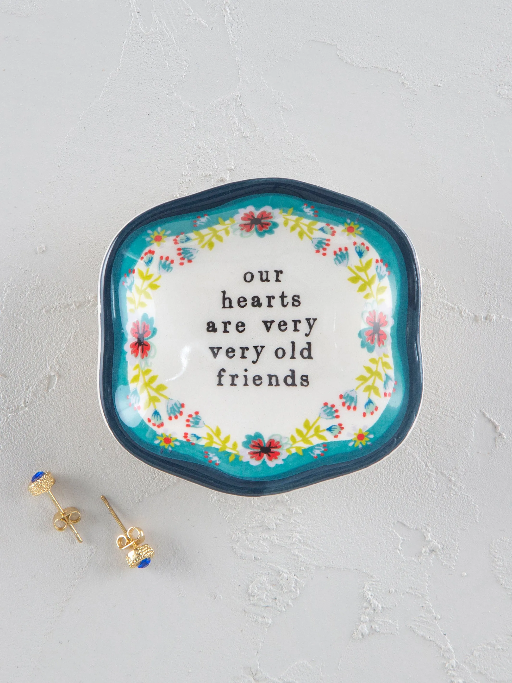 Artisan Trinket Dish - Old Friends