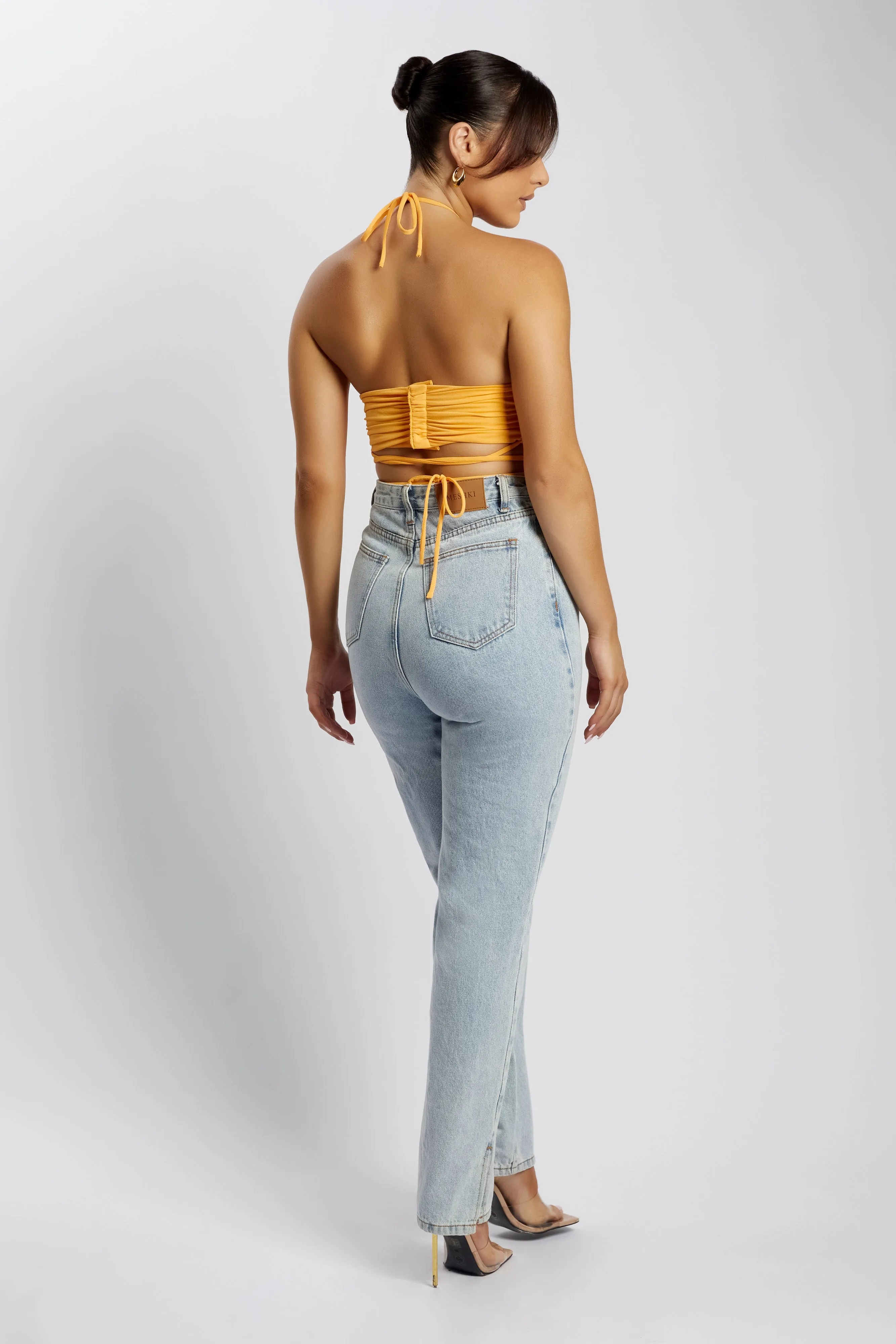 Ayesha Cut Out Singlet - Mango