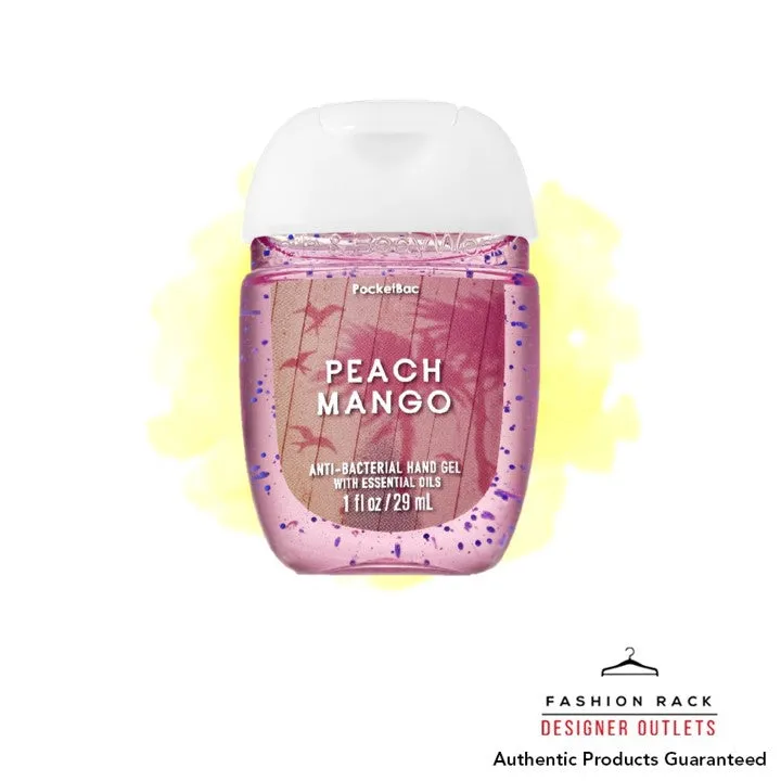 Peach Mango PocketBac Hand Sanitizer - 29ml - Nourishing & Refreshing Antibacterial Gel from Bath & Body Works