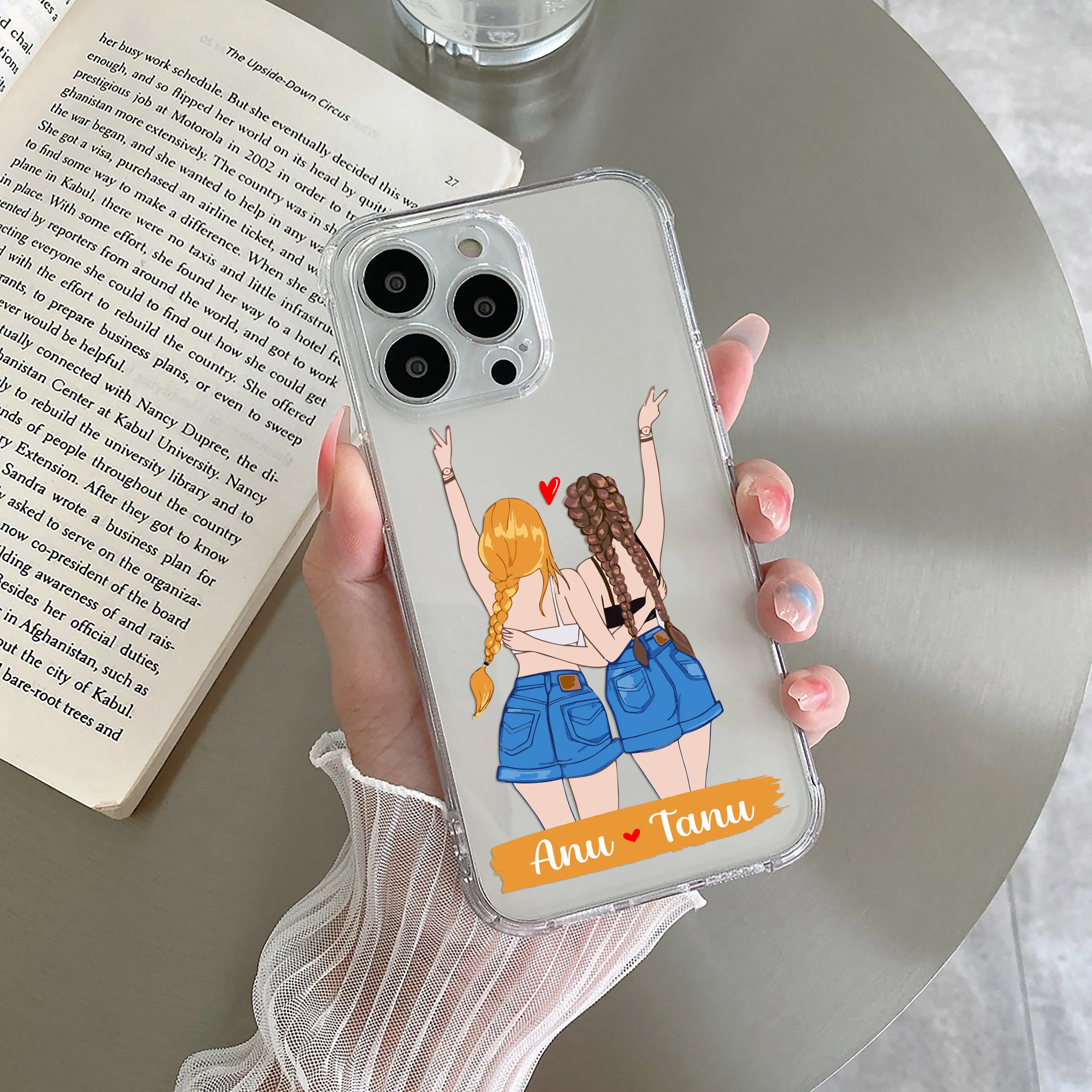 Besties Forever Customize Transparent Silicon Case For Vivo