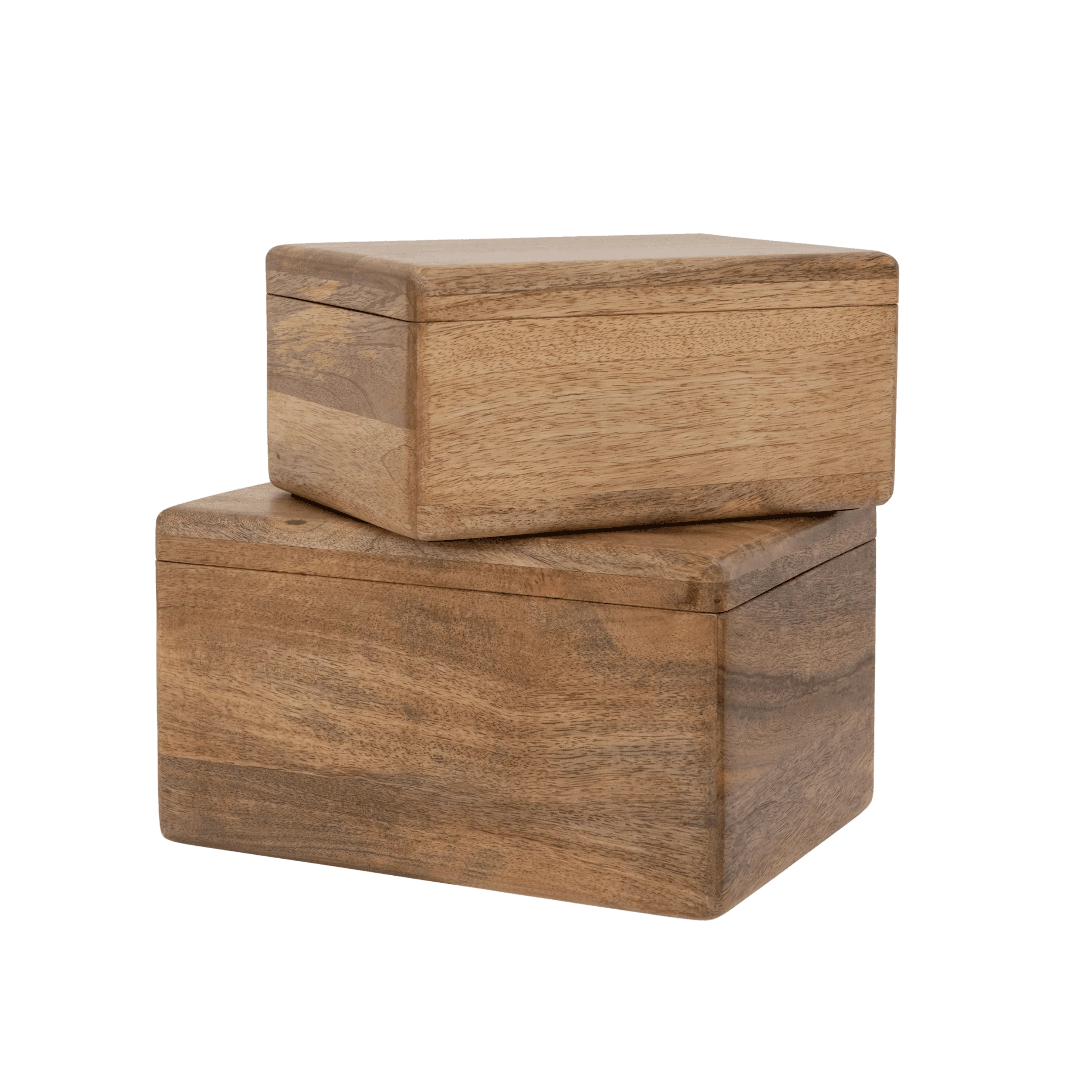 Box mango wood set of 2