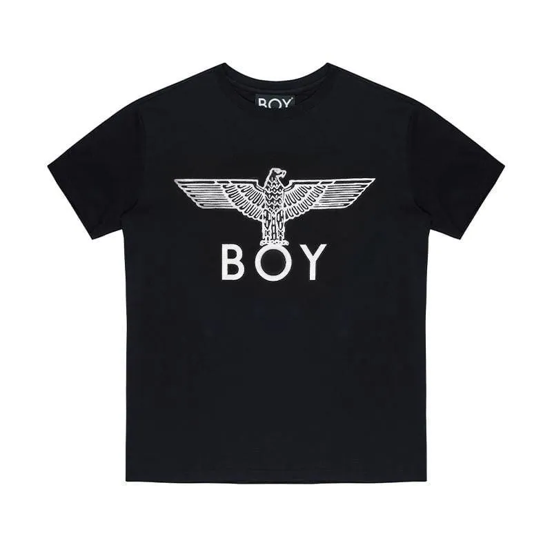 BOY EAGLE T-SHIRT - BLACK/WHITE