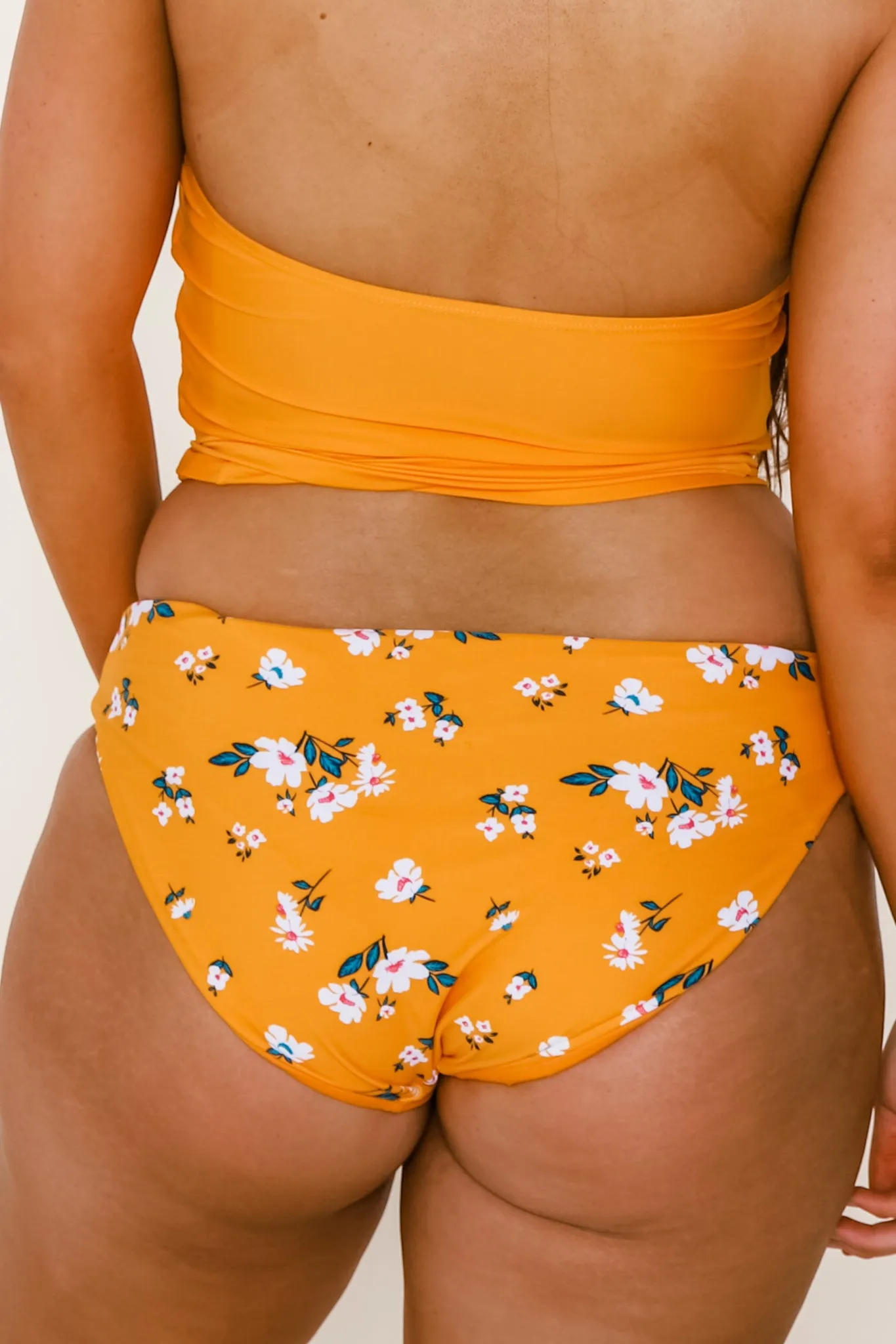 Breeze Reversible Bottoms | Mango/Floral | Final Sale