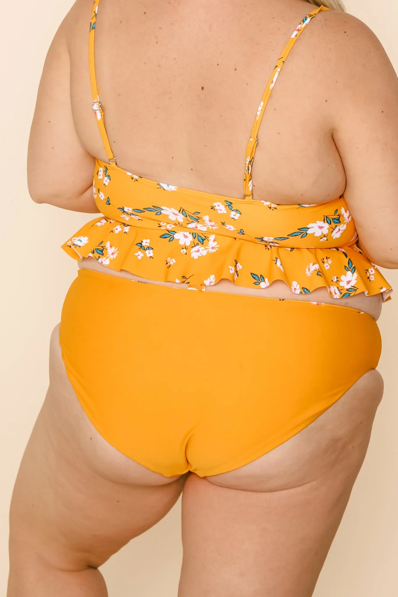 Breeze Reversible Bottoms | Mango/Floral | Final Sale