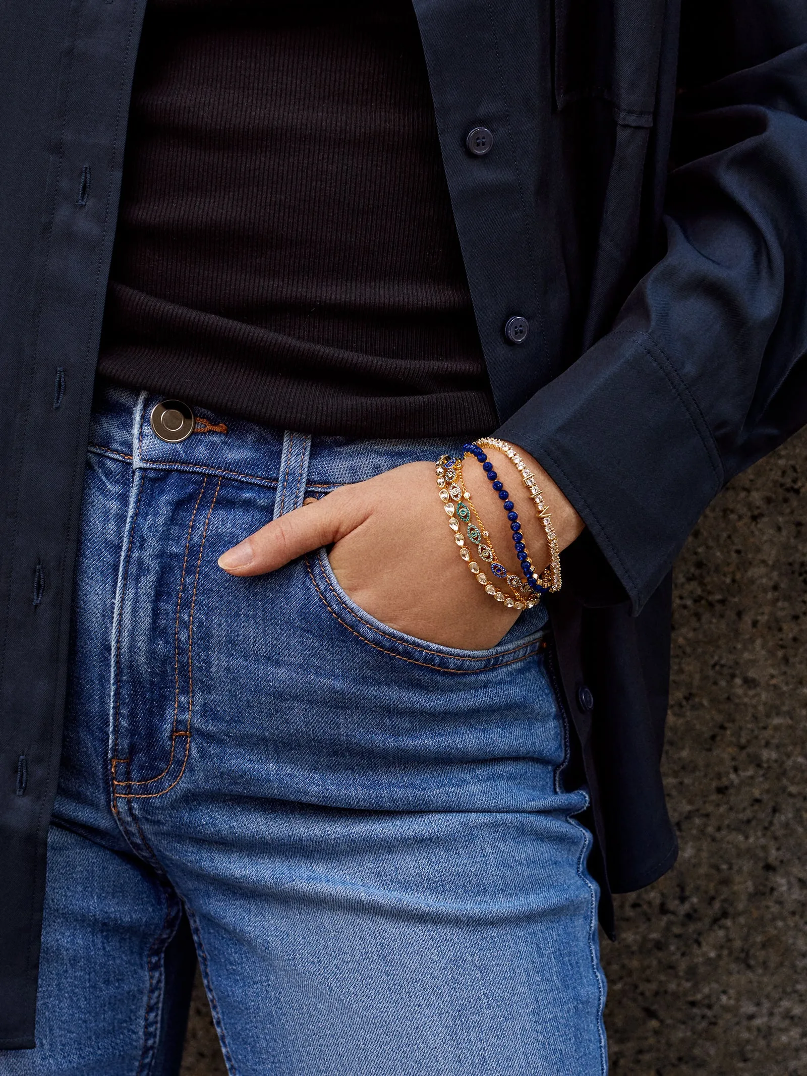 Brielle Bracelet - Navy