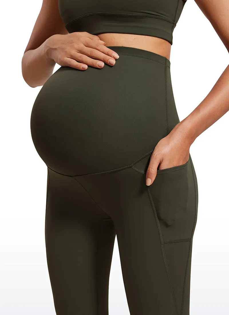 Butterluxe Maternity Leggings with Pockets 21"- Super High Waist