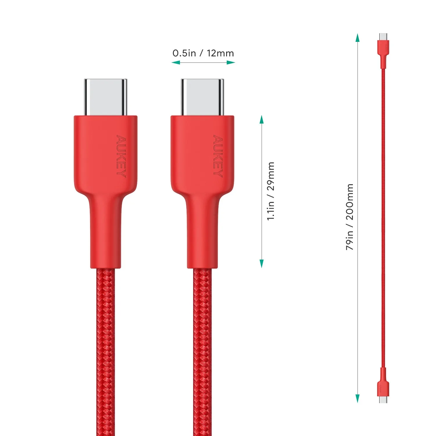 CB-CD19 USB C to USB C Nylon Aramid Fiber PD Cable - 2m