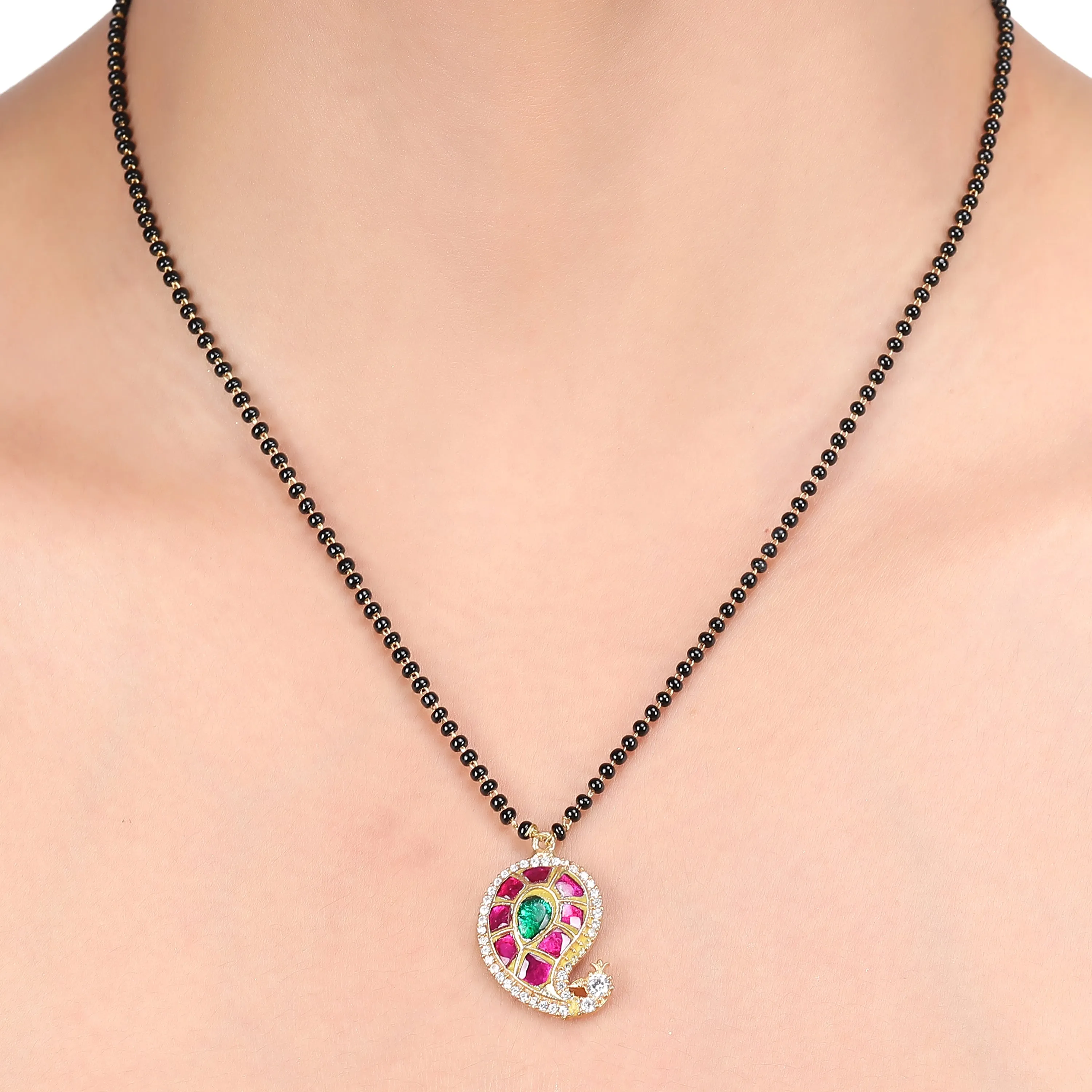 Chaav Mango Mangal Sutra Necklace