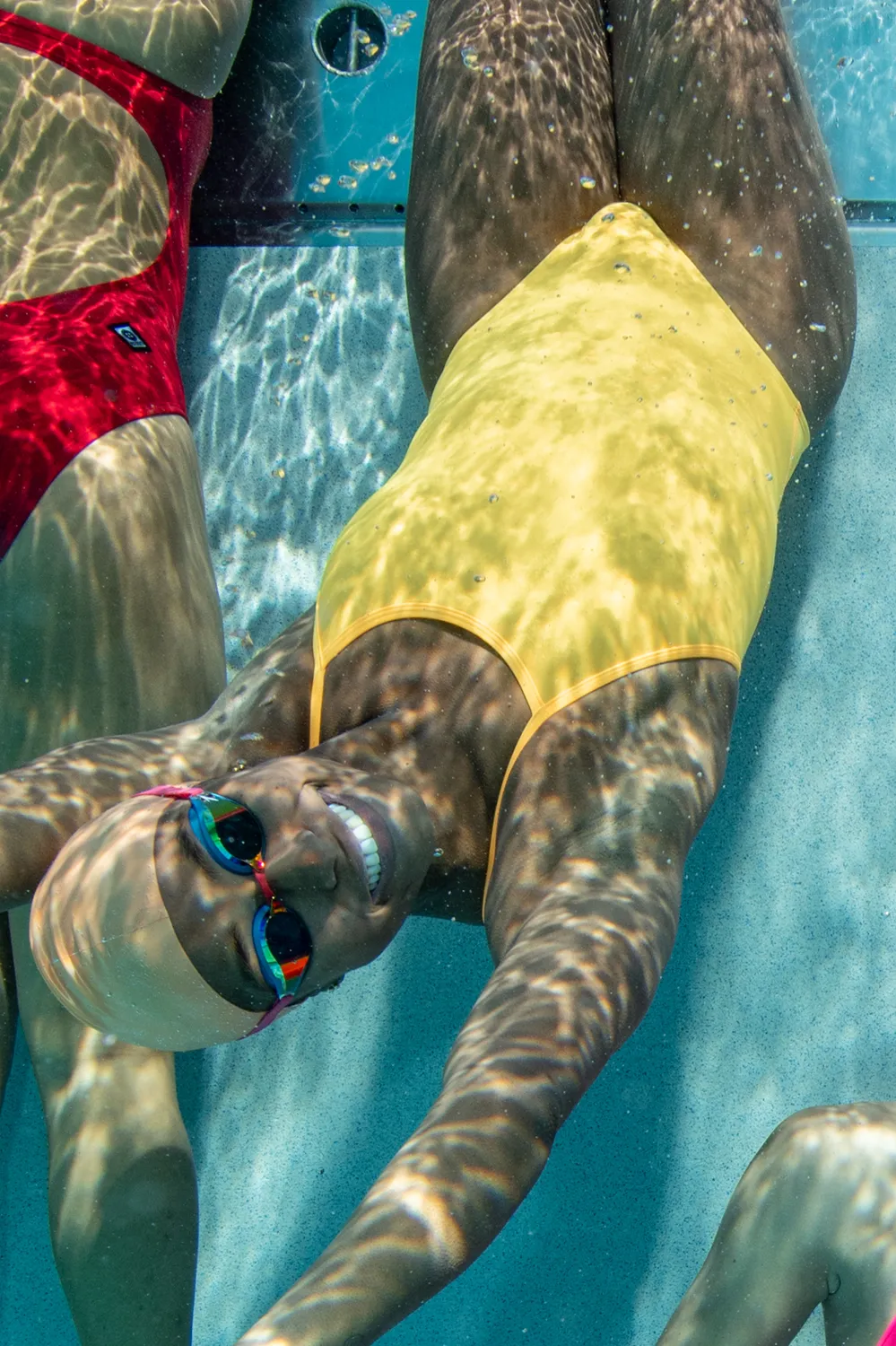 Chevy Swim Onesie - Mango