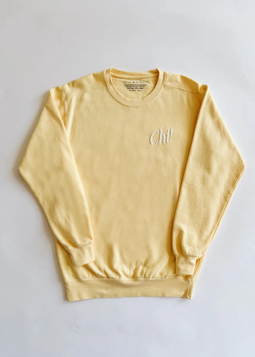 Chicago Forever! Garment-Dyed Sweatshirt - Butter