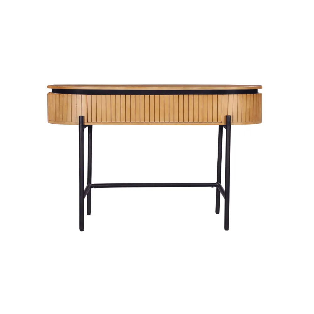 COPENHAGEN - Fluted Solid Mango Wood Desk