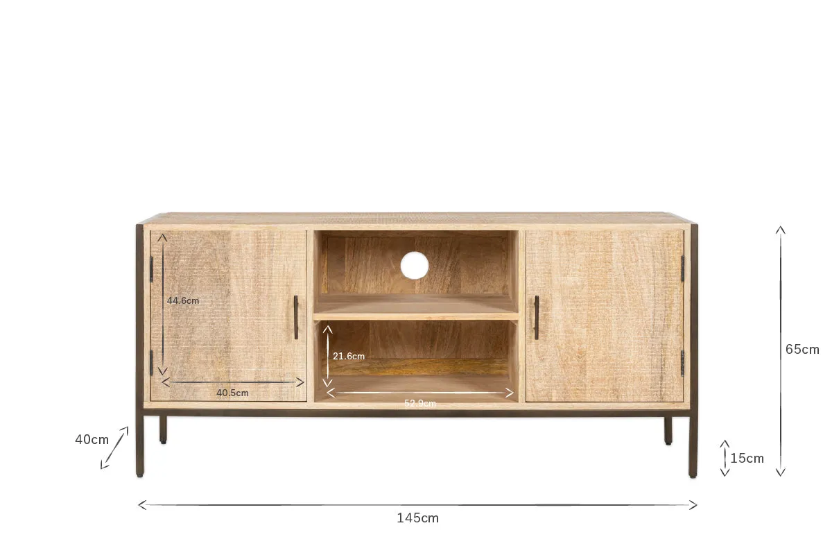 Dasai Mango Wood Media Unit