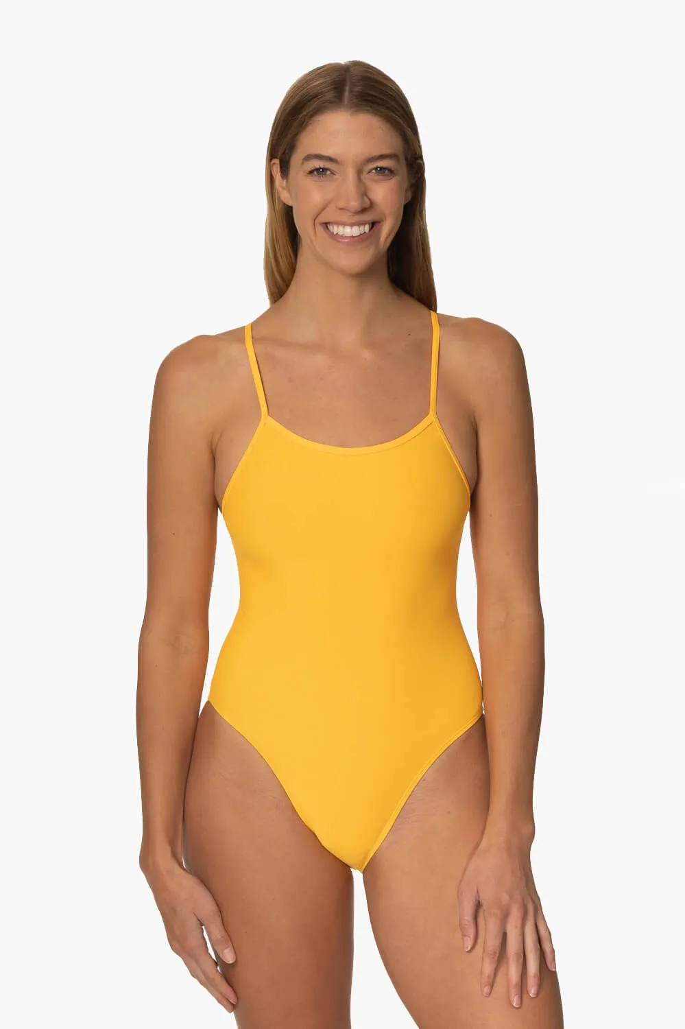 Drew Swim Onesie - Mango