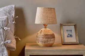 Drisana Mango Wood Bedside Table Lamp