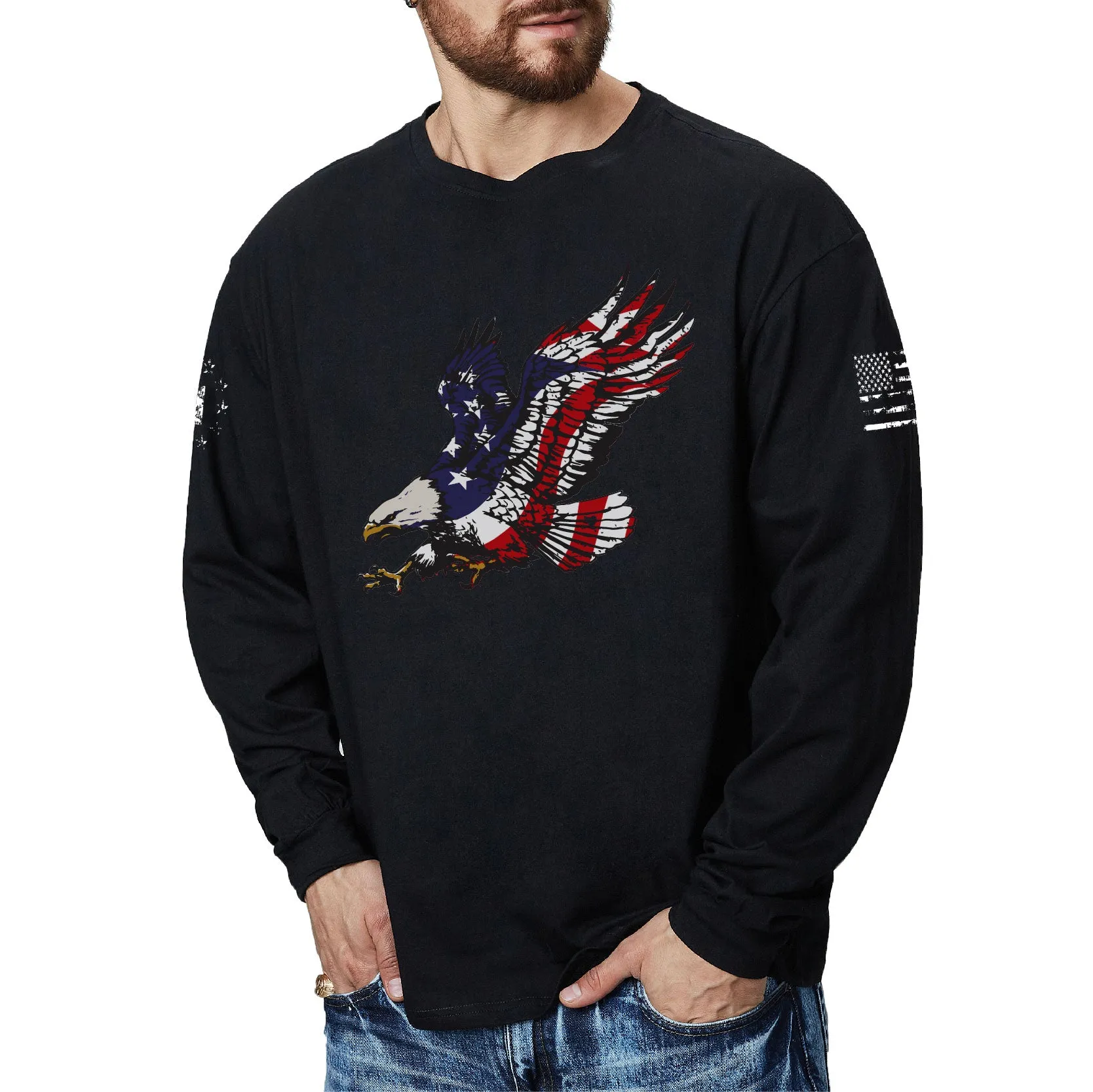 EAGLE GRAPHIC LONG SLEEVE T-SHIRT