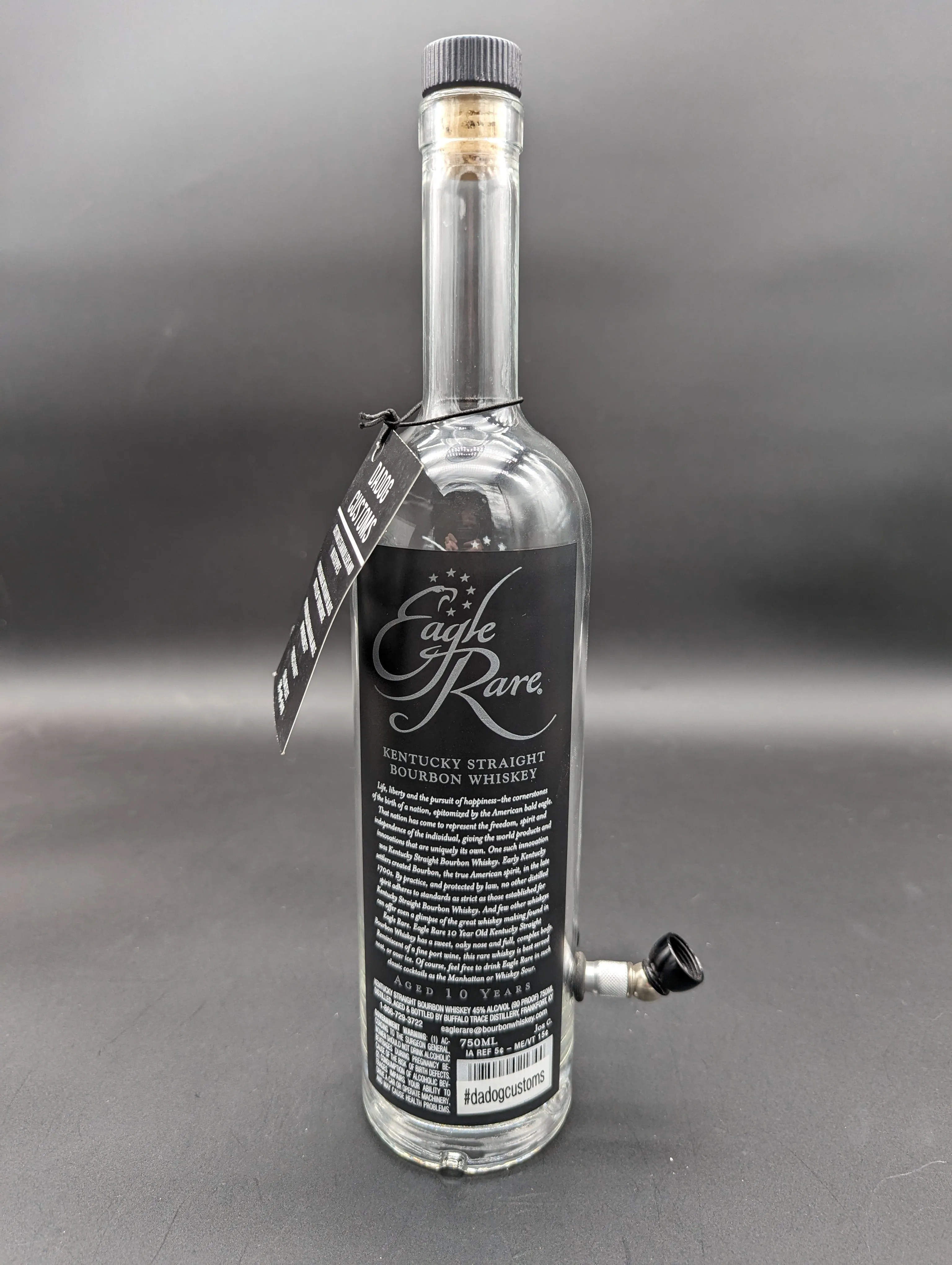 Eagle Rare Whiskey Liquor Bottle Bong