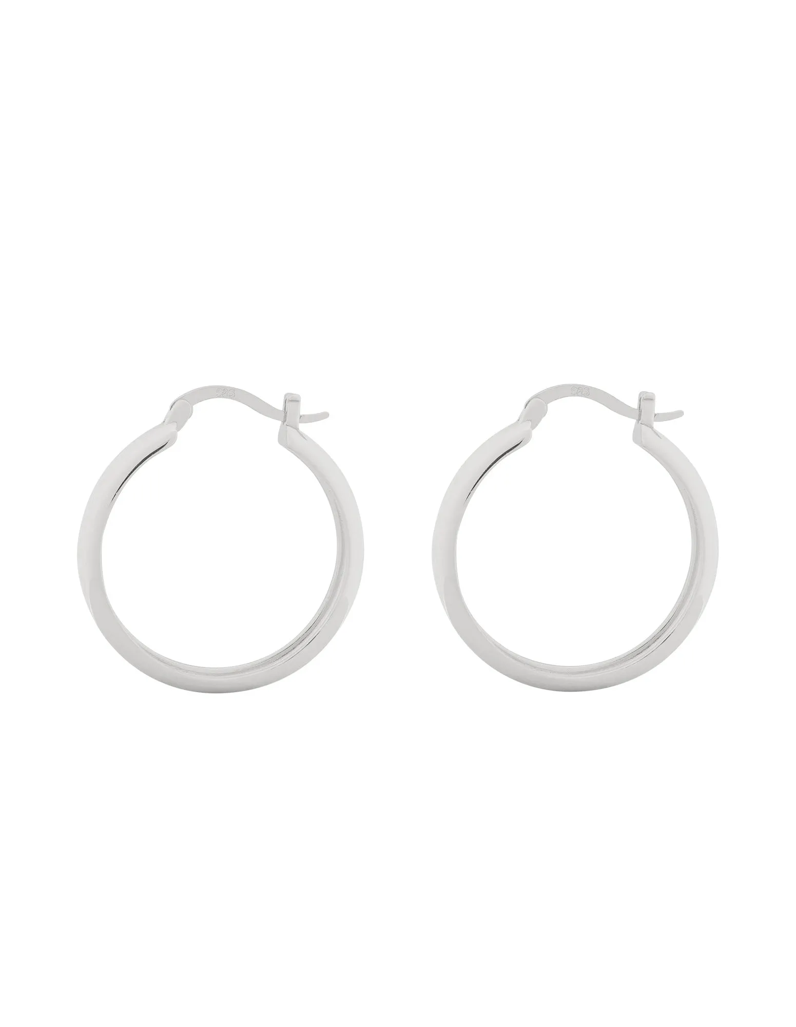 Elly Lou Forever Hoop Earring- Silver