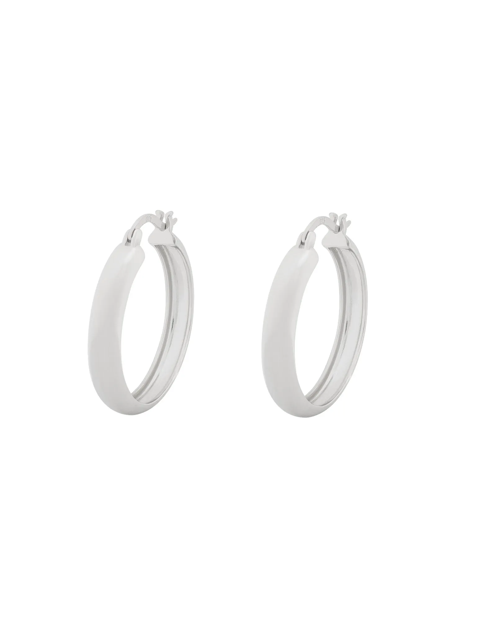 Elly Lou Forever Hoop Earring- Silver