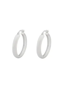 Elly Lou Forever Hoop Earring- Silver