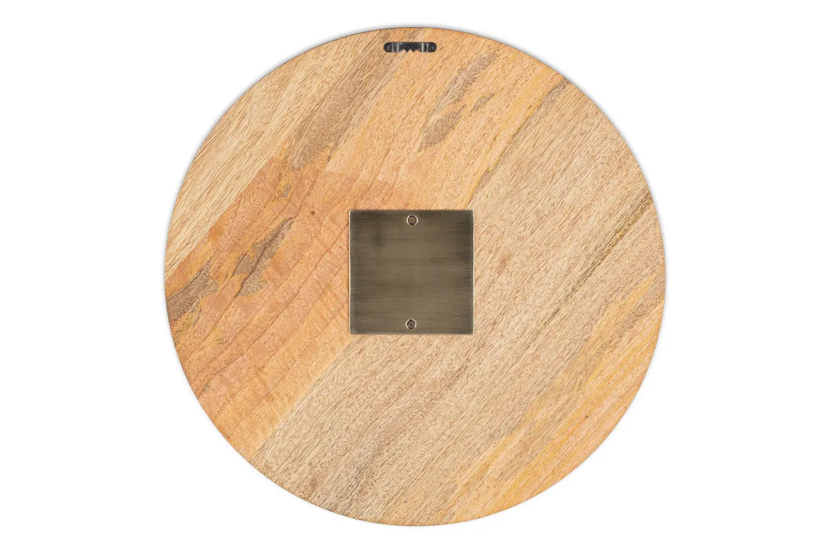 Enugu Mango Wood Clock - Natural