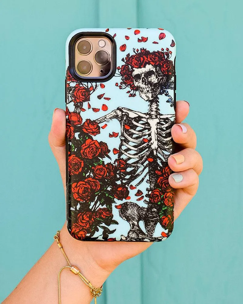 Forever Grateful | Grateful Dead Skeleton Floral Case