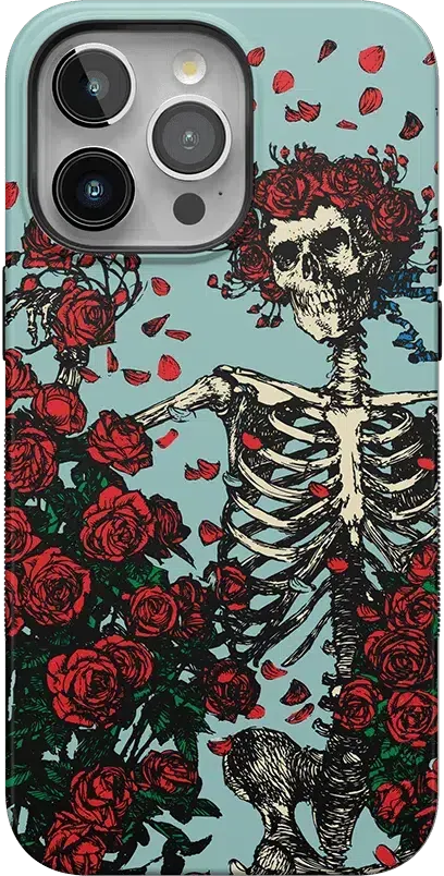 Forever Grateful | Grateful Dead Skeleton Floral Case