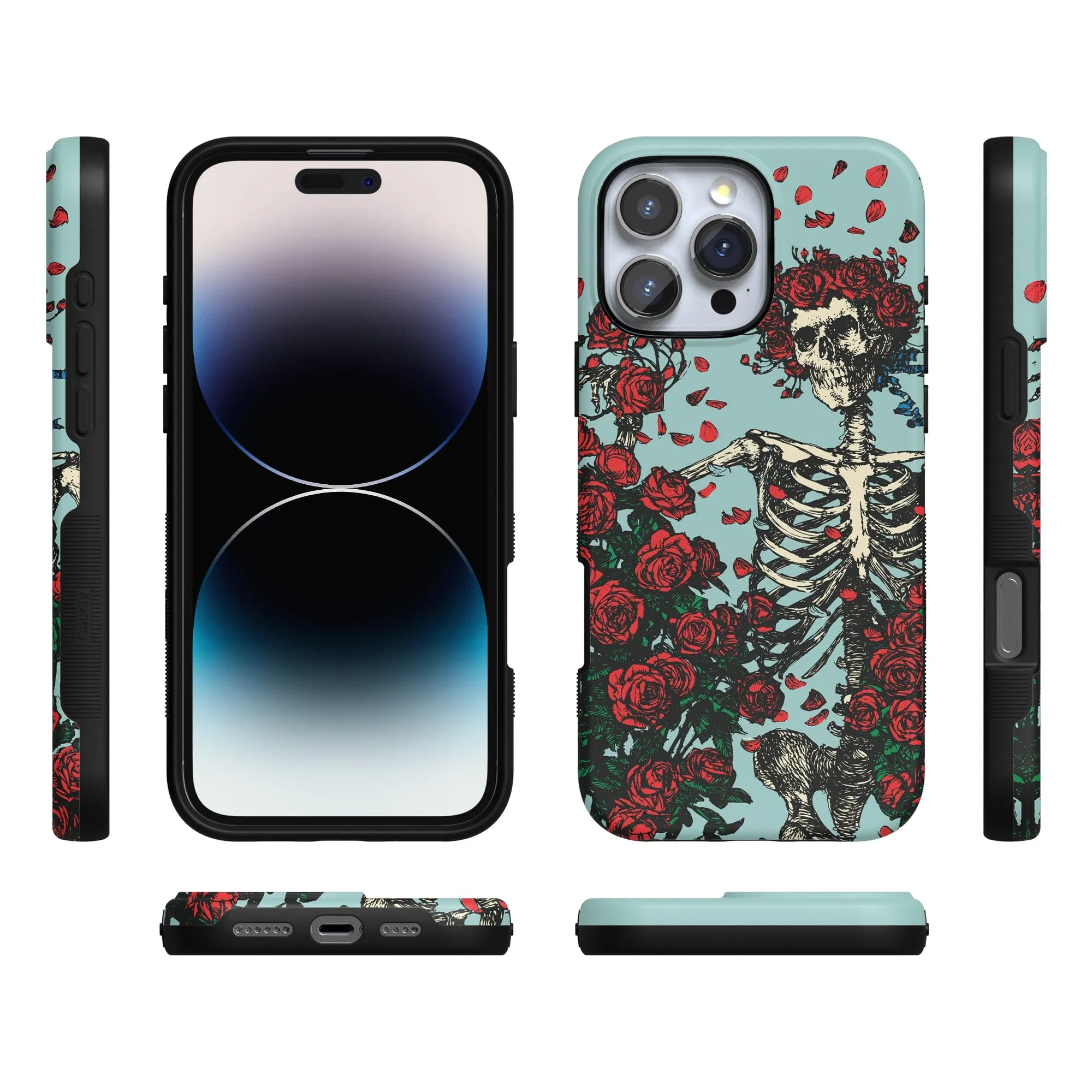 Forever Grateful | Grateful Dead Skeleton Floral Case