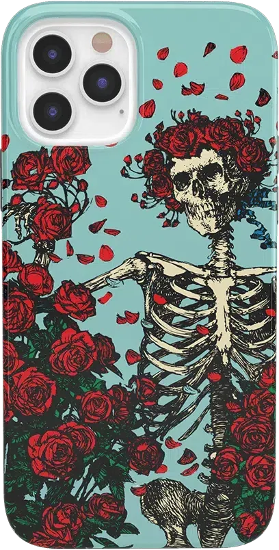 Forever Grateful | Grateful Dead Skeleton Floral Case