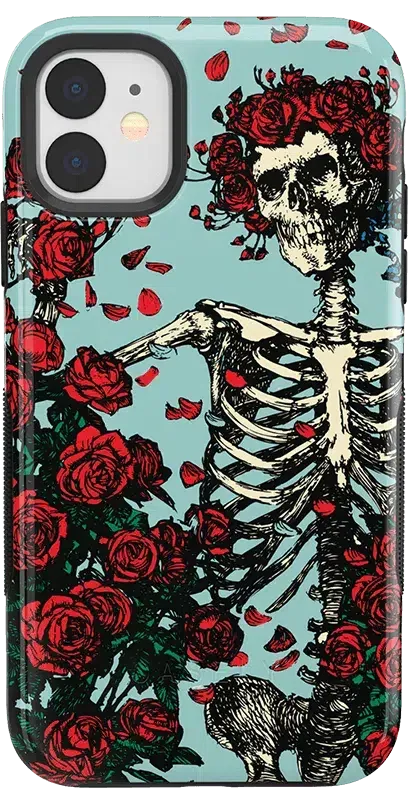 Forever Grateful | Grateful Dead Skeleton Floral Case