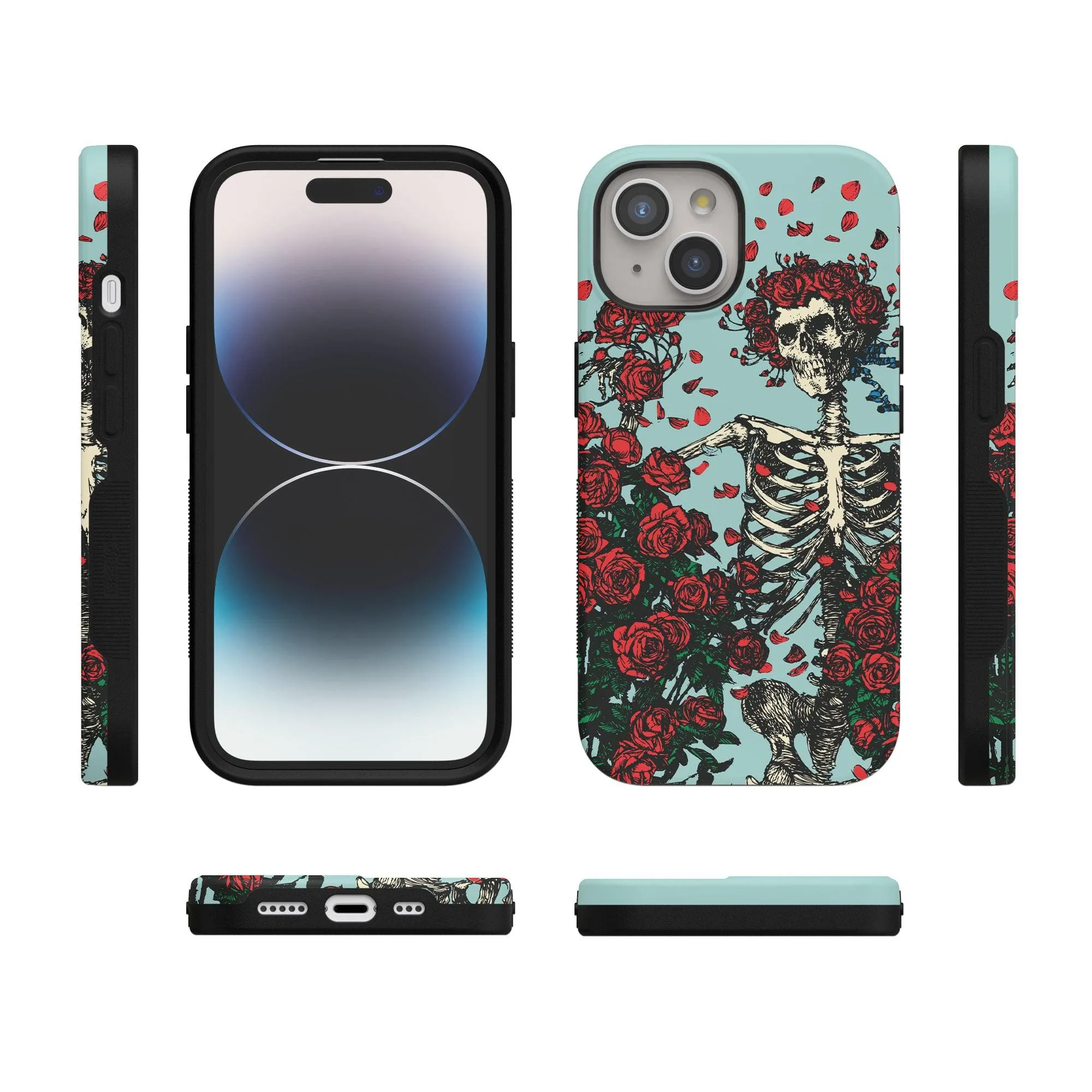 Forever Grateful | Grateful Dead Skeleton Floral Case